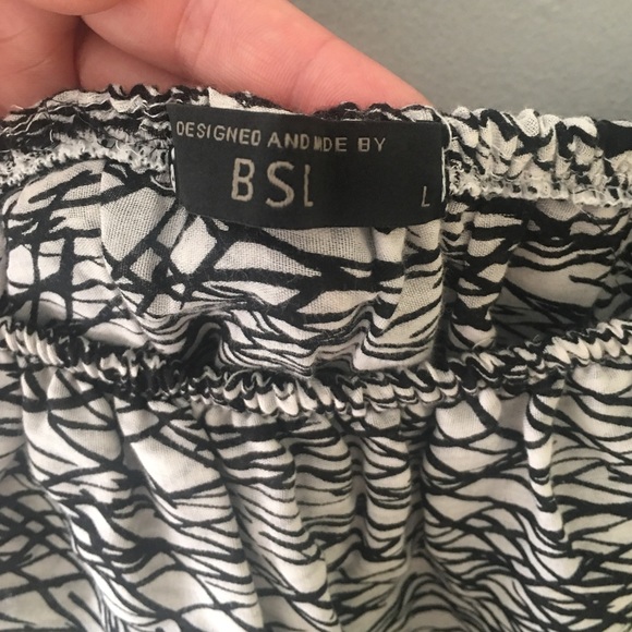 L Size Black and White Summer Dress - Picture 2 of 5